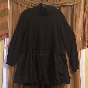 ALEMBIKA Black Is Black Cocoon Dress-Small